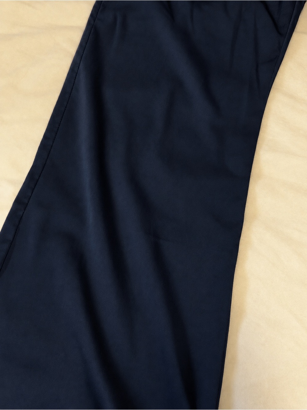 Brandy Melville Navy Wide-Leg Satin Pants - Picture 5 of 6